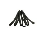 Mytoptrendz® Set of 6 Unisex Plain Long Thin Elastic Headband Hairband 10mm wide (Black)