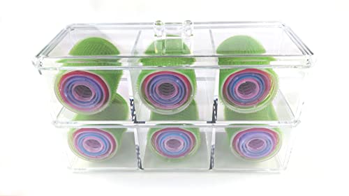 Medium Size Hair Rollers Curlers Self Grip Holding Rollers Hairdressing Curlers Hair Design Sticky Cling Style For DIY Or Hair Salon By Kamay's (