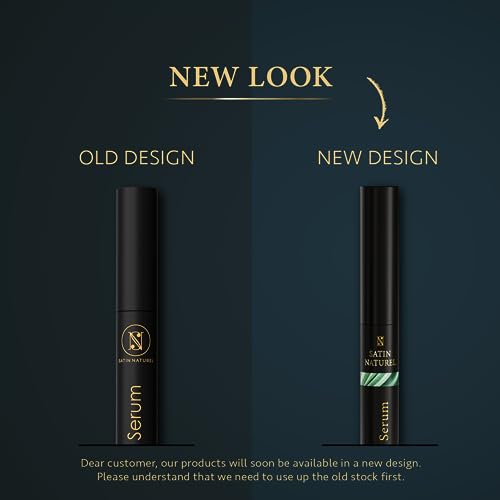 Organic Eyelash Growth Serum 5ml, Innovative Formula with Aloe Vera + Peptides for Eyelash Serum and Eyebrow Growth Serum - Hormone Free - Eye La