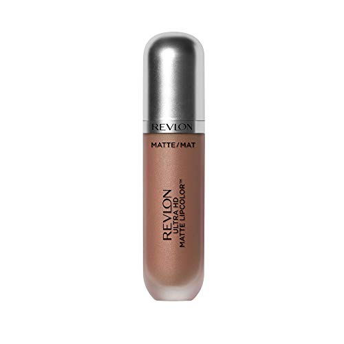 Revlon Ultra HD Matte Lipcolor, Velvety Lightweight Matte Liquid Lipstick in Nude / Brown, Seduction (630)