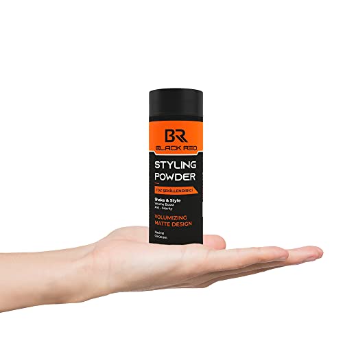 black red® Texturising Hair Styling Powder, 20 gr: Get Invisible Texture and Volume for a Natural, Matte Look with Our Special Formula for Men an