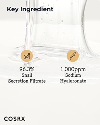 COSRX Advanced Snail 96 Mucin Power Essence 100ml | Snail Secretion Filtrate 96% | Skin Repair Serum | CPNP Registered | Korean Skin Care, Cruelt