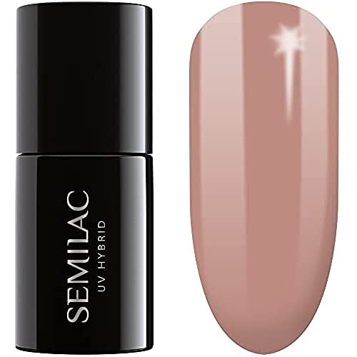 SEMILAC Gel Nail Polish | Long Lasting and Easy to Apply | Perfect for Home and Professional Manicure and Pedicure - 002 Delicate French UV Gel N