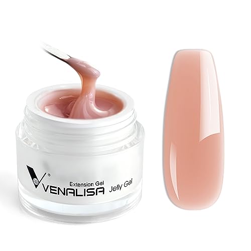 VENALISA 50ml Builder Base Gel Nail Gel Kit Nail Art Acrylic French Nails Smoke Nude Pink Natural Color Builder Nail Extend Gel…