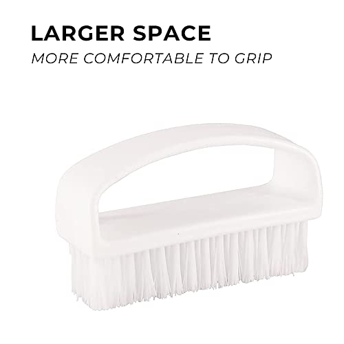 Nail Brush Fingernail Cleaning Brush Plastic Handle & Soft Bristle Scrubbing Dust Removal Nail Brushes Nail Cleaner Nail Manicure Dust Brush Idea