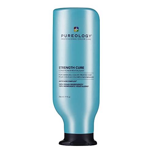 Pureology | Strength Cure | Strengthening Conditioner, For Damaged, Colour Treated Hair, Vegan