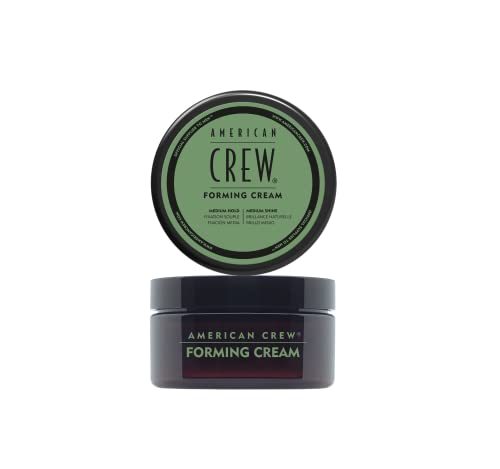 American Crew Forming Cream with Medium Hold & Shine, Gifts For Men, For Shape & Thickening (85g) Cream Texture for All Hair Types, Hair Styling