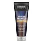 John Frieda Midnight Brunette Colour Deepening Shampoo 250 ml, Colour-Depositing Shampoo for Brown Hair