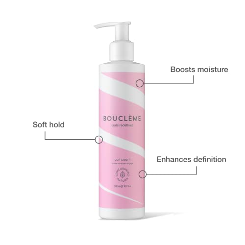 Bouclème - Curl Cream - Leave In Hold Cream for All Curl Types - 96% Naturally Derived Ingredients and Vegan - 300ml