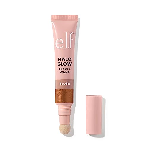 e.l.f. Halo Glow Blush Beauty Wand, Liquid Blush Wand For Radiant, Flushed Cheeks, Infused With Squalane, Vegan & Cruelty-free, Rosé You Slay