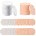 24 PCS Makeup Sponge Round Flat Face Paint Sponges Circle Makeup Sponge Applicator Latex Sponges Makeup Foam Sponge Washable Cosmetic Sponges Pac