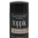 Toppik Hair Building Fibres Powder, Medium Brown - for A Thicker-looking Hairline, Crown and Beard, Instant Thinning Concealer for Men and Women
