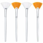 4 Pcs Face Mask Brush, Face Mask Applicator Brush Soft Facial Fan Brush for Mud Mask Cream