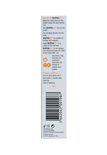 Blephagel Daily Eyelid Cleansing Gel | Gentle Cleanser to Refresh and Soothe Sensitive Eyelids | Preservative-Free and Hypoallergenic Formula | P