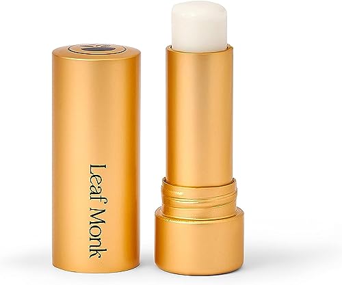 Leaf Monk Ayurvedic Lip Balm With Coconut Cream | For Healing, Moisturizing And Strengthening Skin | For Dry Chapped Lips And All Types - 10 GRAM