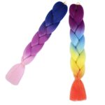 2 Pcs Braiding Hair Fashion Synthetic Braid Hair Extensions for Women Braiding （colour）