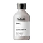 L'Oréal Professionnel Anti-Yellowing Hair Shampoo for White, Grey and Bleached Hair, Violet Pigments, Serie Expert, Silver Shampoo, 300 ml