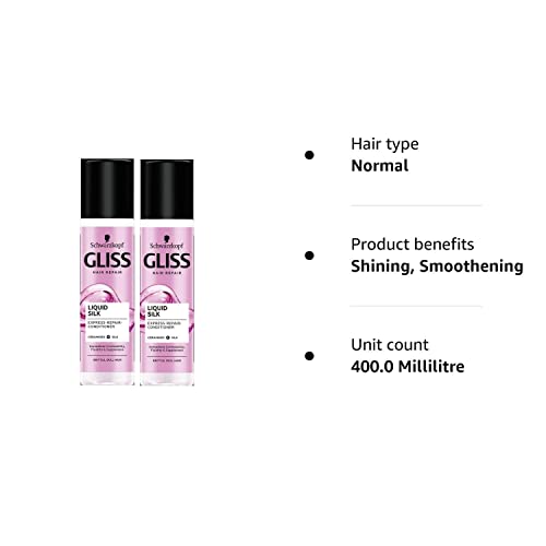 Schwarzkopf Gliss Hair Repair Liquid Silk Express Repair Conditioner 200ml- Pack of 2