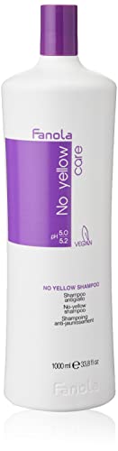 Fanola No Yellow Shampoo, Anti-Yellow Shampoo for Healthy and Vital Blonde Hair, Neutralizes Yellow Tones with Toning Action for Pre-Lightened, H