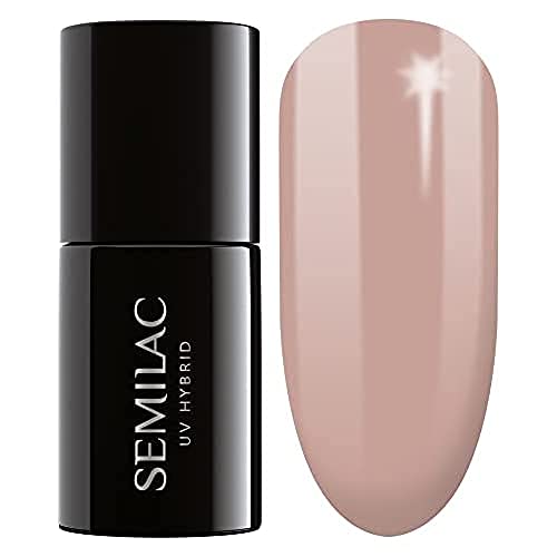SEMILAC Gel Nail Polish | Long Lasting and Easy to Apply | Perfect for Home and Professional Manicure and Pedicure - 002 Delicate French UV Gel N
