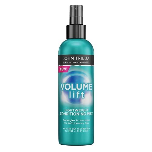 John Frieda Volume Lift Lightweight Conditioning Mist 200 ml, Leave-in Spray Detangling Conditioner for Flat Hair