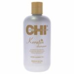 CHI Keratin Shampoo | Reconstructing Hair Shampoo for Damaged Hair | Hair Care Products | Restores Health, Strength, Shine & Smoothness | pH-Neut