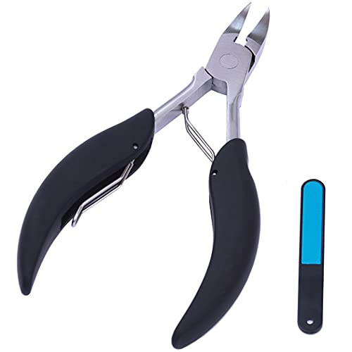 Hui Tong Nail Clippers for Thick Nails, Sharp Nail Nippers for Lngrown Hard Toenail Fingernail, Professional Podiatrist Toe Nail Nipper