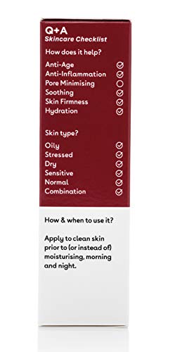 Q+A Hyaluronic Acid Facial Serum. A hydrating Hyaluronic Acid serum for healthy and plump skin. Works as a moisturiser for your face, Vegan Frien