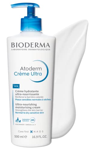 Bioderma Atoderm Cream Ultra Moisturiser - Ultra-Nourishing & Protecting Daily Face Cream & Body Cream, Intense Hydration & Comfort to Re-Build t