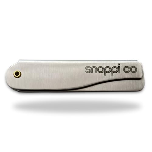 Snappi Co Metal Folding Beard Comb | 304 Stainless Steel Pocket Comb for Men for Beard Grooming, Hair Styling & Moustache Care | Compact Flip Com