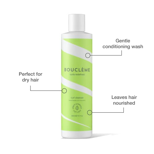 Bouclème - Curl Cleanser - Hydrating Cream Based Co-Wash for Cleansing Hair - 98% Naturally Derived Ingredients - Perfect for Dry Hair - 300ml