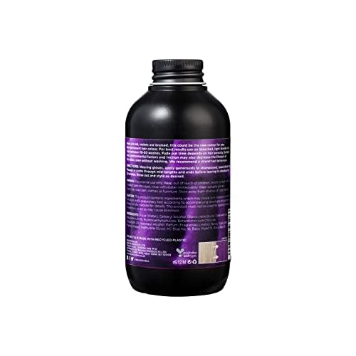 BLEACH LONDON Bruised Violet Semi-Permanent Hair Colour Cream - Deep Purple, Vegan, Cruelty Free, Vibrant Temporary Dye 150 ml