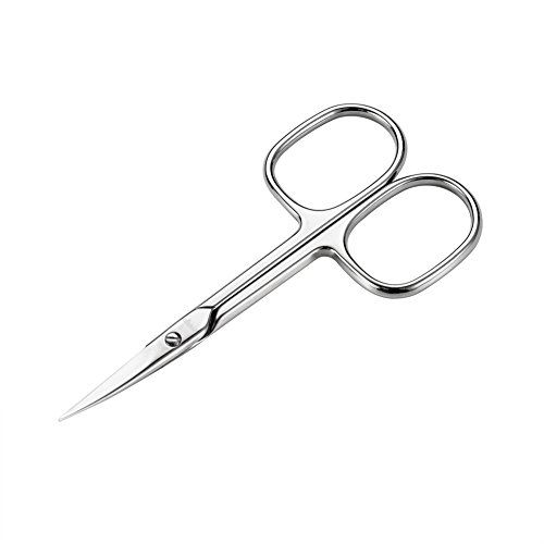 LIVINGO Curved Nail Scissors for Women: Premium Rust-Proof Stainless Steel Sharp Blade - Smooth Manicure No Sanding Required - Beauty Small Tools