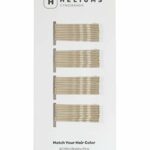 Heliums Small Ash Blonde Mini Kirby Hair Grip, 3.75 cm Bobby Pins - 40 Count