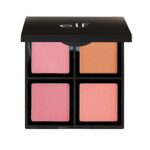 e.l.f. Powder Blush Palette, Customizable Colors, Long Lasting Formula, 4 Pan Palette