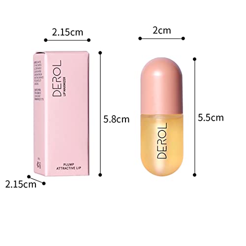 Rosarden Natural Lip Plumper and Lip Care Serum, Lip Enhancer, Lip Gloss, Balm Maximizer for Fullness, Plumping and Moisturizing Lips