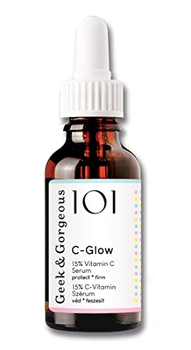 Geek & Gorgeous 101 C-Glow - 15% Vitamin C Serum, super-light + Ferulic acid & vitamin E, gives environmental protection, boost collagen & evens
