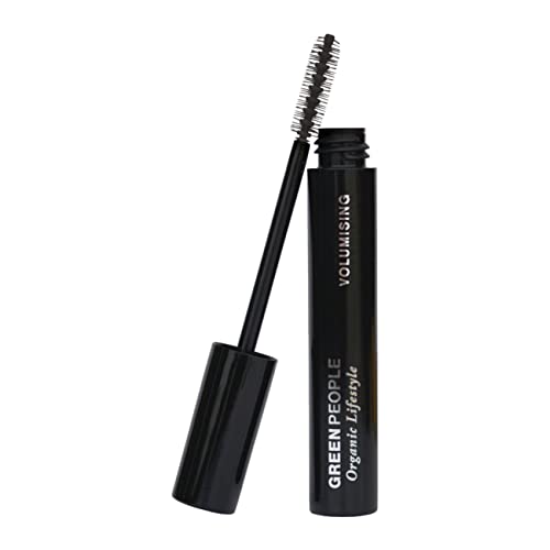 Green People Volumising Mascara – Black 7ml | Natural Black Mascara for Sensitive Eyes | Mineral Pigments for Long Lasting Colour | Paraben Free