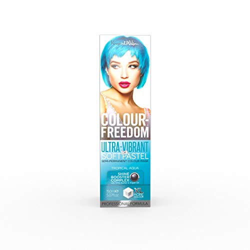 Knight & Wilson Colour-Freedom 150ml Mystic Purple Semi-Permanent Hair Colour - Ultra-Vibrant Vegan Friendly Colour Mask with Shine Booster Compl