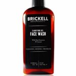 Brickell Men's Clarifying Gel Face Wash for Men, Natural and Organic Rich Foaming Daily Facial Cleanser Formulated With Geranium, Coconut and Alo