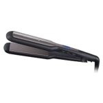 Remington Pro-Ceramic Extra Wide Plate Hair Straighteners for Longer Thicker Hair, Digital Temperature Control - S5525, Black