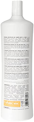Fanola Restructuring Shampoo, Hydration and Nourishment to Dry, Stressed and Damaged Hair, Enriched Formula with Milk Proteins, 1000