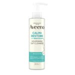 Aveeno Face Calm + Restore Nourishing Oat Cleanser, Gently Cleanses, For Sensitive Skin, With Prebiotic Oat and Calming Feverfew, Fragrance Free,