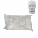 100 Pieces Non-woven Disposable Elastic Hair Wraps Disposable Hair Headbands for Home Use Hotel Spa and Hair Salon