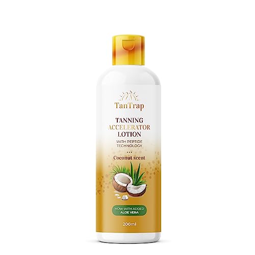 Peptide Tanning Accelerator Lotion (200ml) - Enhanced with Melanin Activating Peptides and Aloe Vera – Sun Tanning For Outdoor And Tanning Bed Us