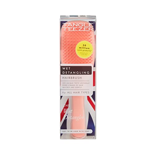 Tangle Teezer | The Wet Detangler Hairbrush for Wet & Dry Hair | For All Hair Types | Eliminates Knots & Reduces Breakage | Blush Glow Frost