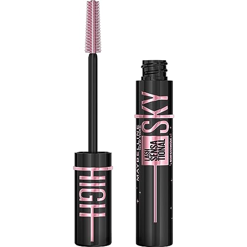 Maybelline New York lash Sensational Sky High Mascara, Volumising And lengthening, Washable Flake Free Formula, Infused With Bamboo Extract And F