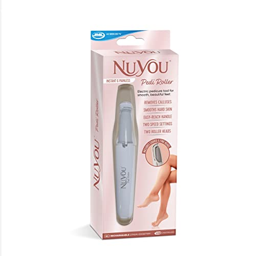 JML NuYou Pedi Roller - Rechargeable Pedicure Tool for Smooth, Beautiful feet