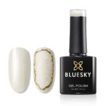 Bluesky Gel Nail Polish, Effortless Grace, Pearlescent White, Long Lasting, Chip Resistant, 10 ml (Requires Drying Under UV LED Lamp)