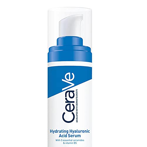 CeraVe Hydrating Hyaluronic Acid Serum For All Skin Types with Hyaluronic Acid and 3 Essential Ceramides, 30 ml